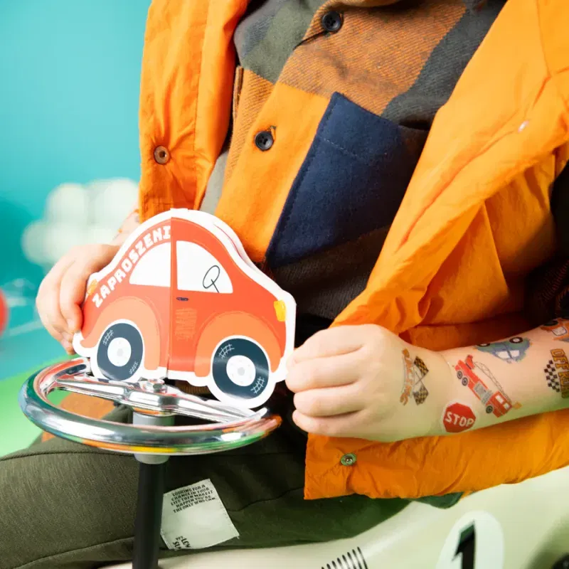 Zaproszenie na imprezę Auta 6szt. mix