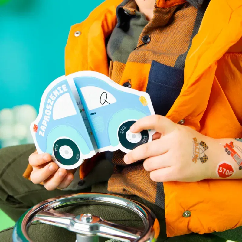 Zaproszenie na imprezę Auta 6szt. mix