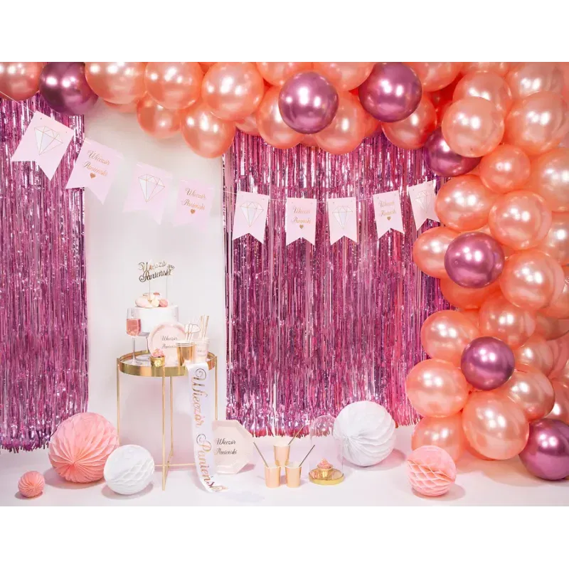 Honeycomb bibułowy, biały, 20 cm