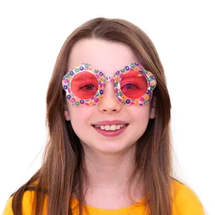 Imprezowe okulary Kwiatuszki