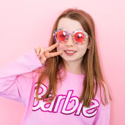 Imprezowe okulary Kwiatuszki