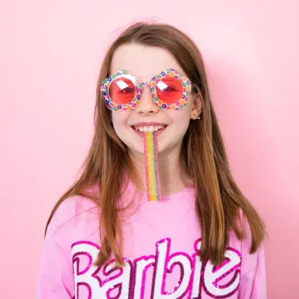 Imprezowe okulary Kwiatuszki