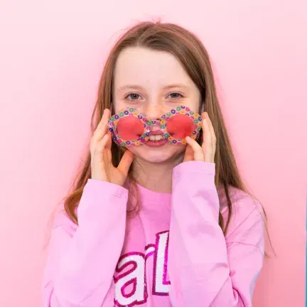 Imprezowe okulary Kwiatuszki