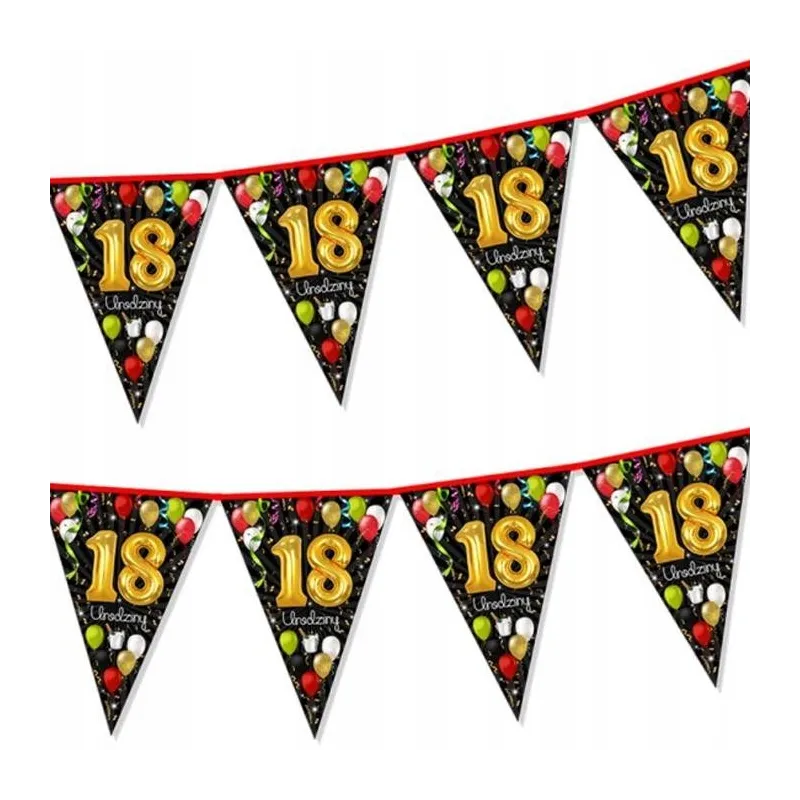 Baner flagi "18 urodziny", 2 m Baner flagi "18 urodziny", 2 m