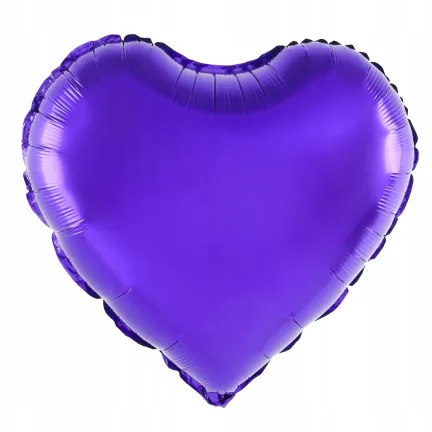 Balon Foliowy Serce Fioletowe 45 cm