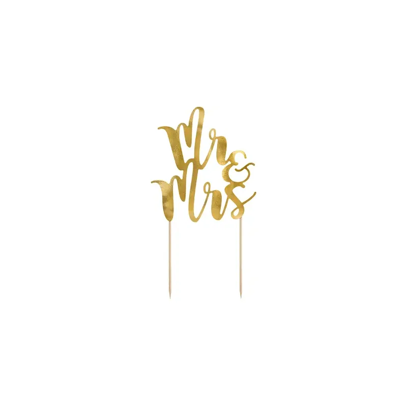 Topper na tort weselny Mr&Mrs 25,5 cm