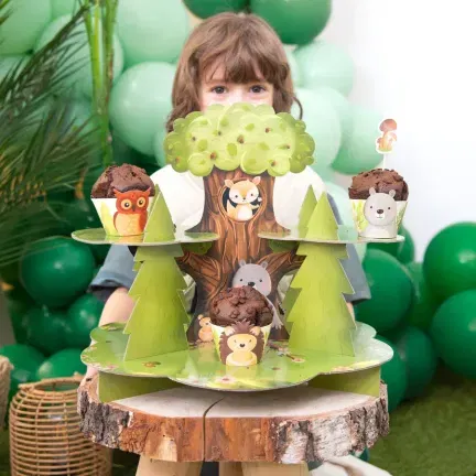 Patera na ciastka Leśni przyjaciele 40x32cm DIY