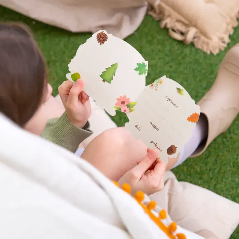 Zaproszenie na imprezę Leśni przyjaciele 6szt. Zaproszenie na imprezę Leśni przyjaciele 6szt.