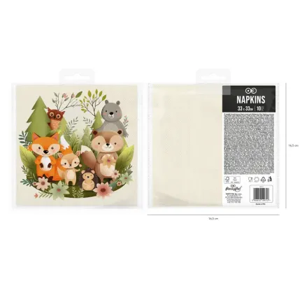 Serwetki Leśni przyjaciele 10szt. Serwetki Leśni przyjaciele 10szt.