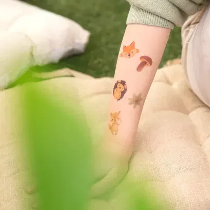Tatuaże zmywalne Leśni przyjaciele 20szt.