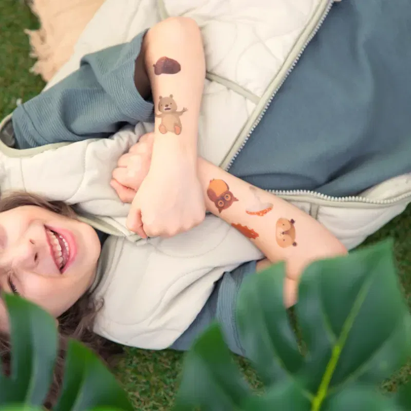 Tatuaże zmywalne Leśni przyjaciele 20szt.