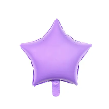 Balon GWIAZDA fioletowa MATOWA 45cm