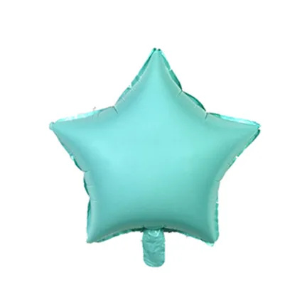 Balon GWIAZDA niebieska MATOWA 45cm