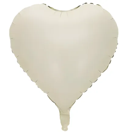 Balon SERCE Beżowe cieliste MATOWE 45cm