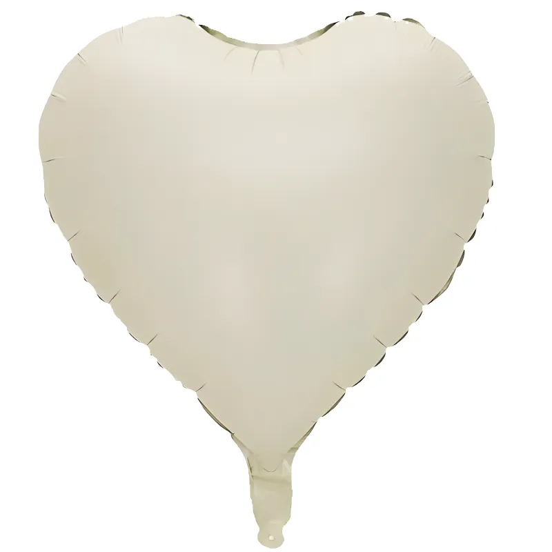 Balon SERCE Beżowe cieliste MATOWE 45cm