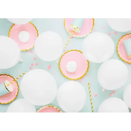 Balony Eco 30cm pastelowe, biały 100szt.