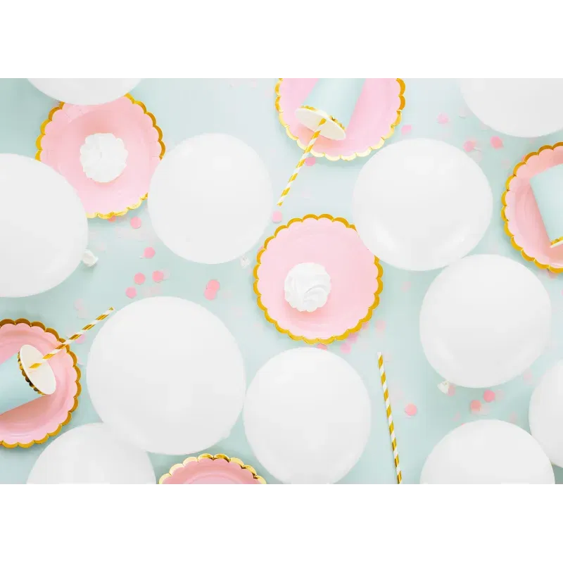 Balony Eco 30cm pastelowe, biały 100szt.