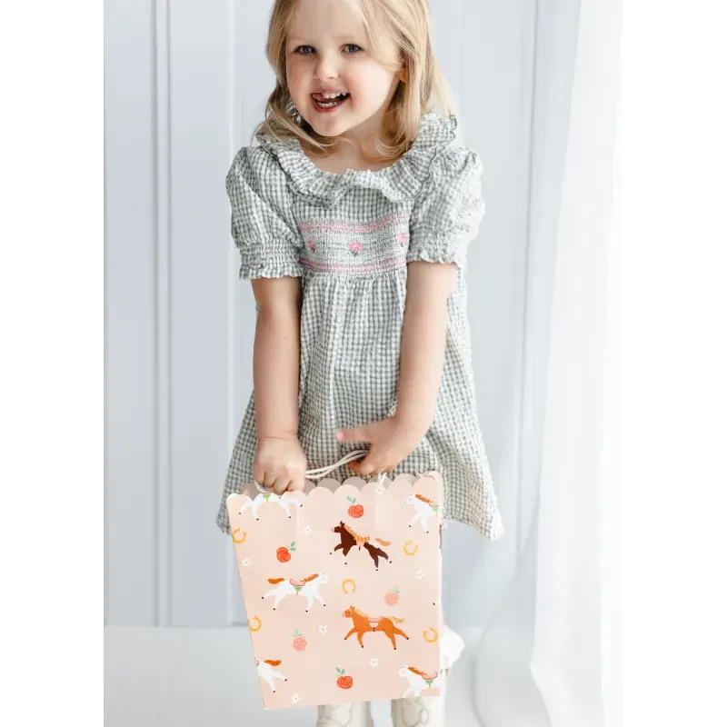 Torebka na prezenty Konie 23x22x8,5 cm