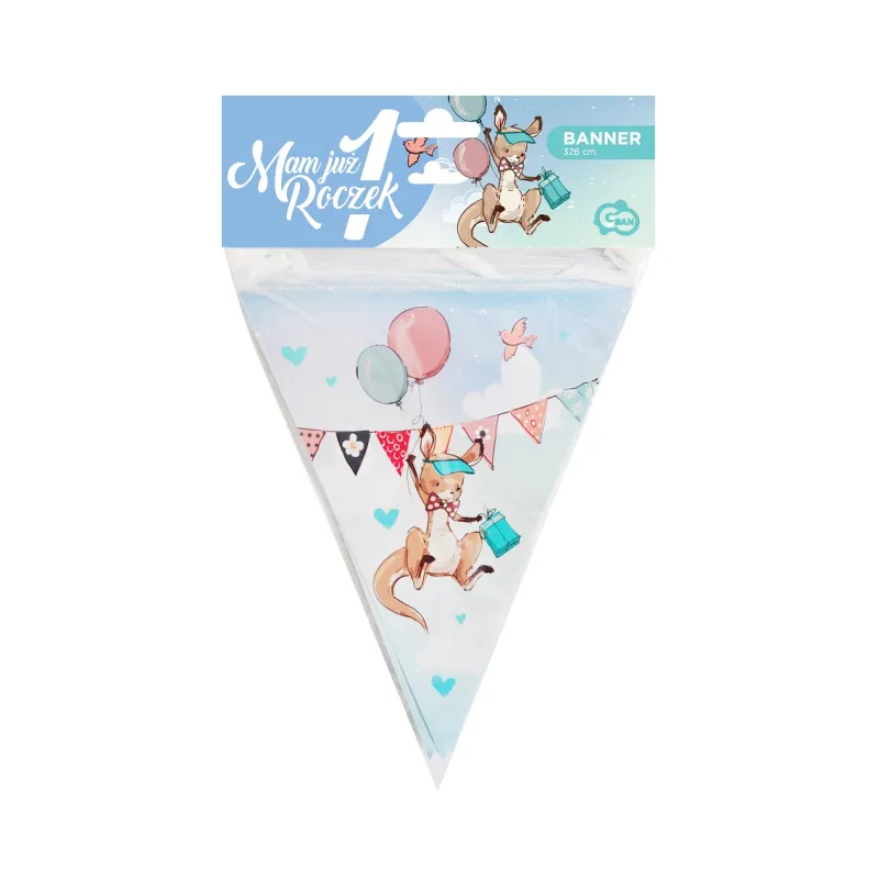 Banner Roczek Kangurek/Króliczek 11flag 326cm Banner Roczek Kangurek/Króliczek 11flag 326cm