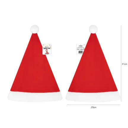 Czapka Mikołaja gładka 56cm