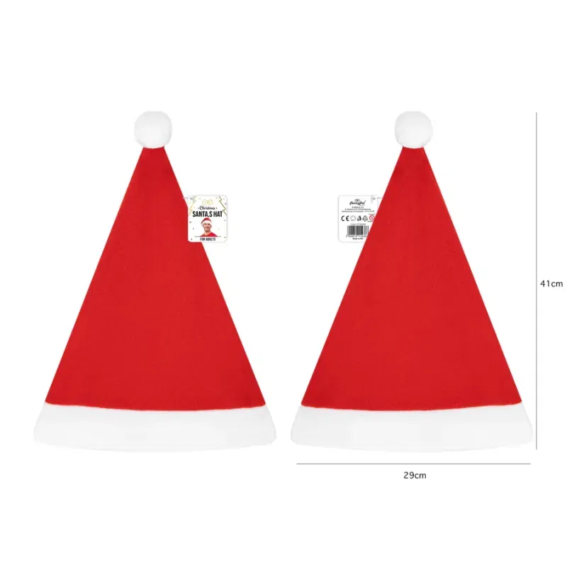 Czapka Mikołaja gładka 56cm