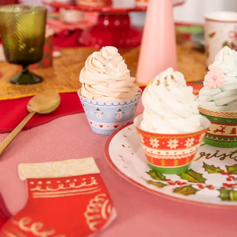 Papilotki do muffinek Boże Narodzenie Sweterki 12szt. zestaw