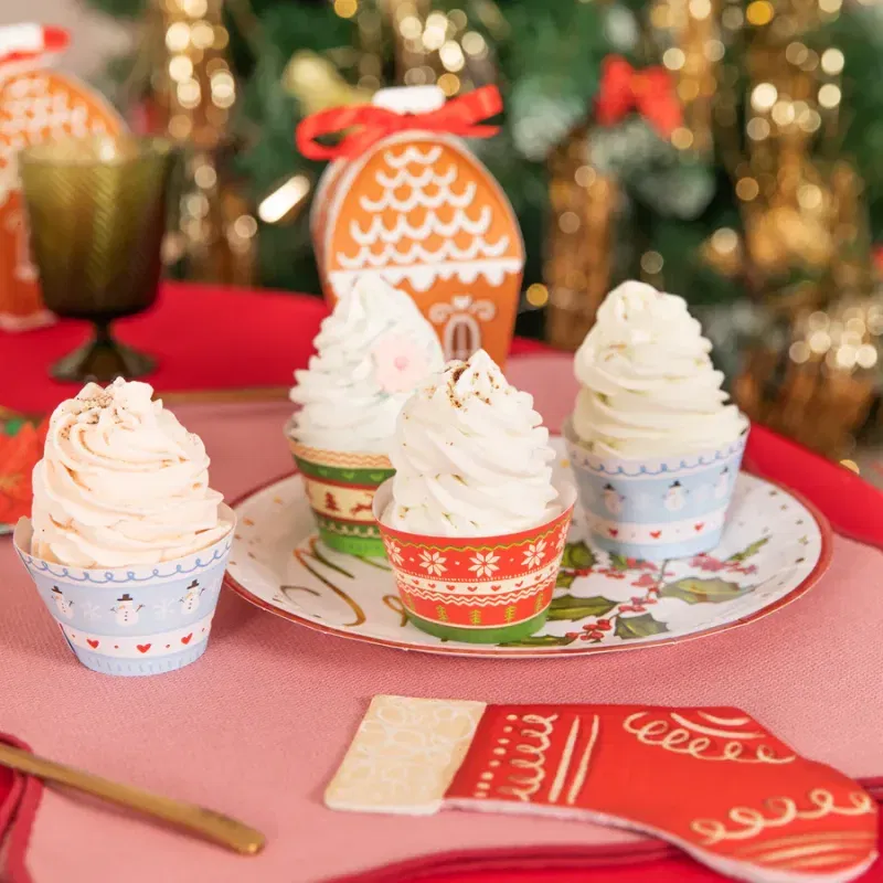 Papilotki do muffinek Boże Narodzenie Sweterki 12szt. zestaw