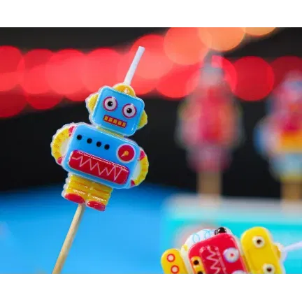 Świeczki pikery Robot, 5 szt. Świeczki pikery Robot, 5 szt.