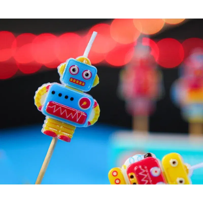 Świeczki pikery Robot, 5 szt. Świeczki pikery Robot, 5 szt.