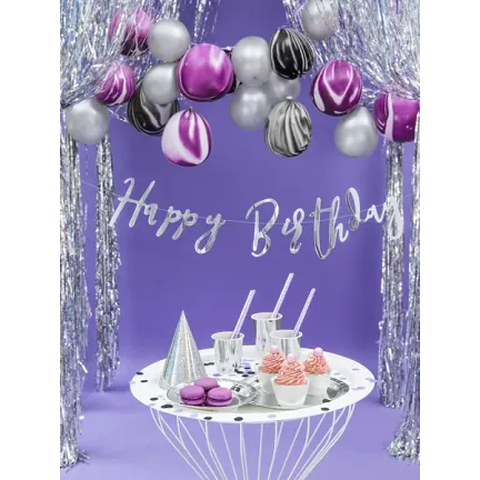 Talerzyki papierowe okrągłe, srebrny, 23cm 6 szt. Talerzyki papierowe okrągłe, srebrny, 23cm 6 szt.