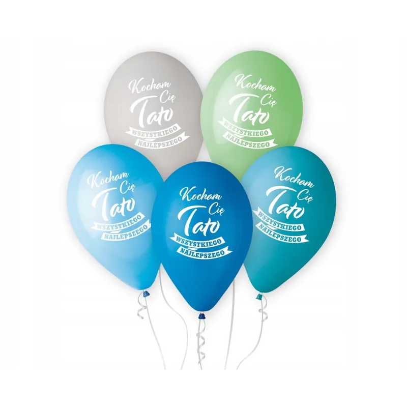 Balony Premium Hel Kocham Cię Tato, 13 cali/ 5 szt. Balony Premium Hel Kocham Cię Tato, 13 cali/ 5 szt.