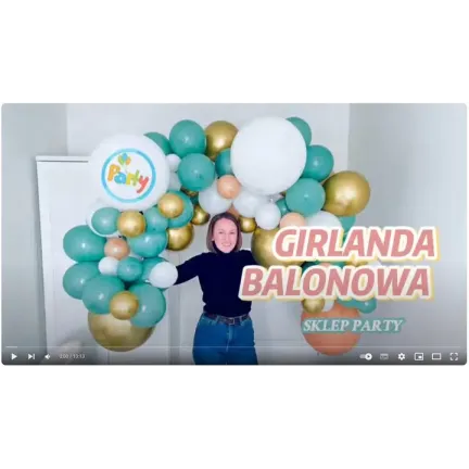 GIRLANDA BALONOWA różowa 107 elementów