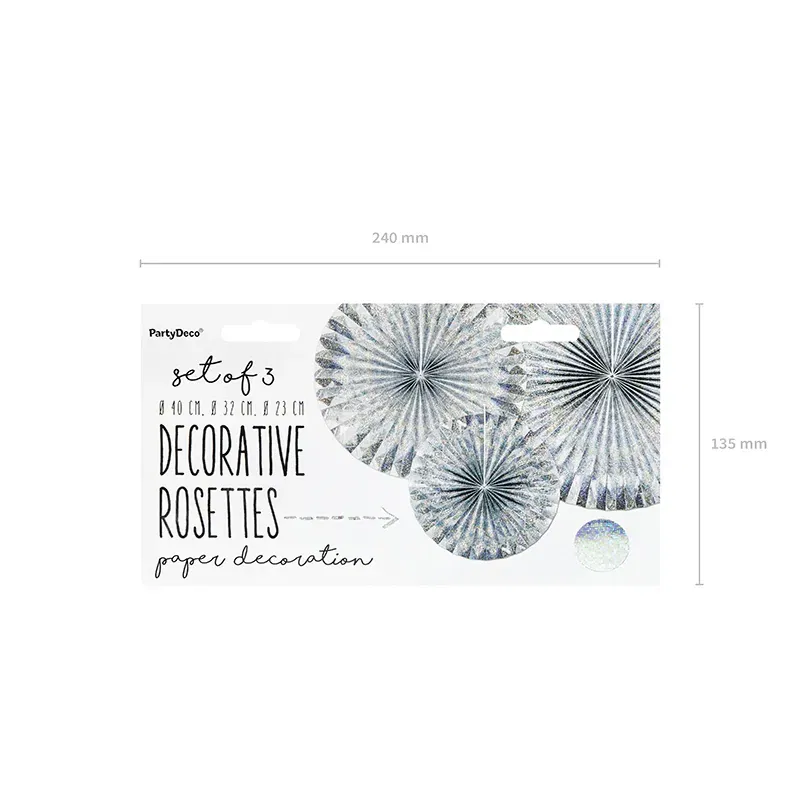 Rozety dekoracyjne, holograficzny