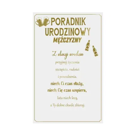 Kartka Urodzinowa dla mężczyzn uniwersalna Kartka Urodzinowa dla mężczyzn uniwersalna