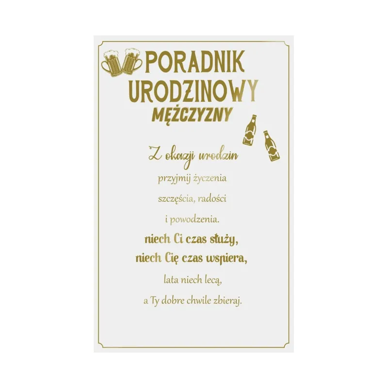 Kartka Urodzinowa dla mężczyzn uniwersalna Kartka Urodzinowa dla mężczyzn uniwersalna
