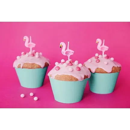 Świeczki urodzinowe Flamingi, 3cm/ 5szt. Świeczki urodzinowe Flamingi, 3cm/ 5szt.