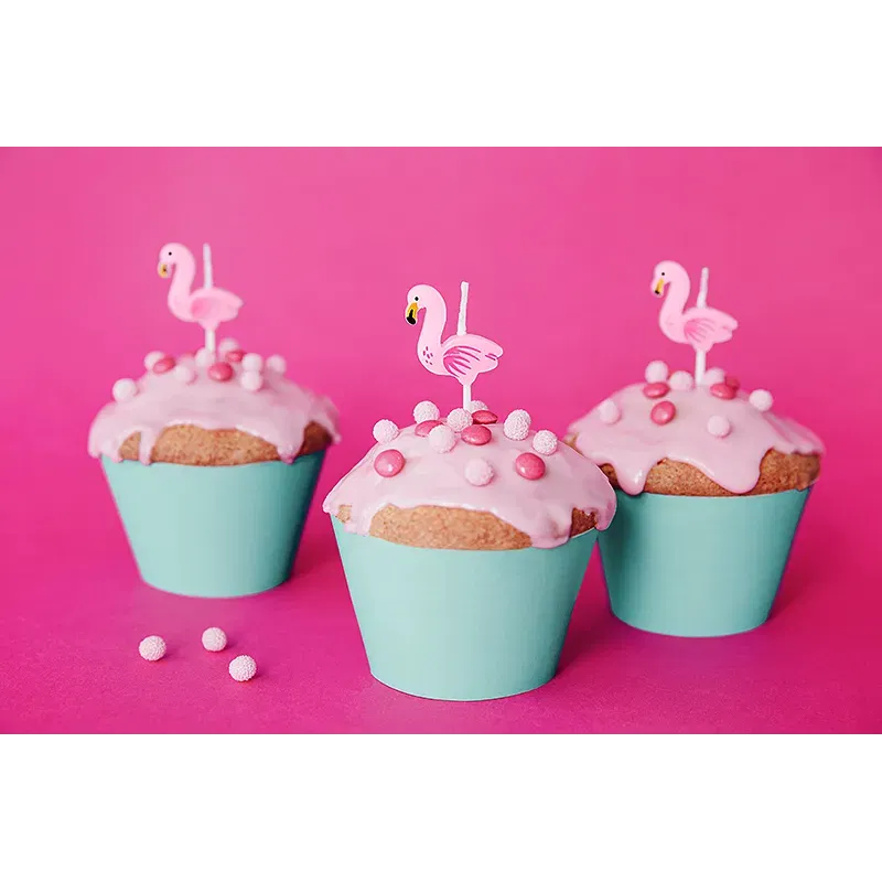 Świeczki urodzinowe Flamingi, 3cm/ 5szt. Świeczki urodzinowe Flamingi, 3cm/ 5szt.