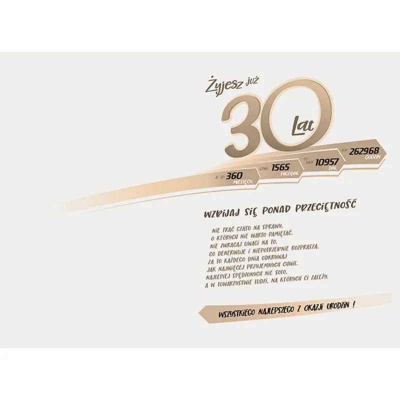 Kartka Urodzinowa 30 Urodziny, Liczby Kartka Urodzinowa 30 Urodziny, Liczby