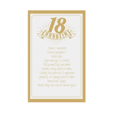 Kartka urodzinowa 18 Urodziny, Góry Kartka urodzinowa 18 Urodziny, Góry