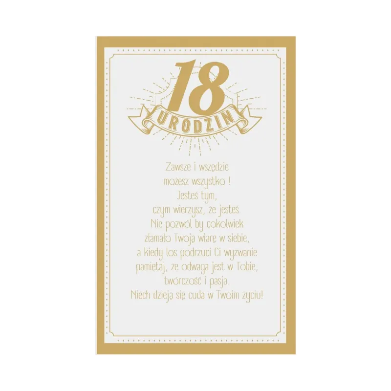 Kartka urodzinowa 18 Urodziny, Góry Kartka urodzinowa 18 Urodziny, Góry