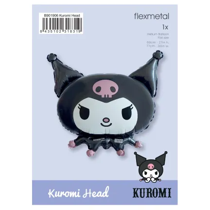 Balon foliowy Kuromi 66x52cm Balon foliowy Kuromi 66x52cm