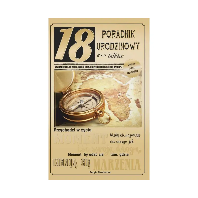 Kartka urodzinowa 18 Urodziny, Kompas