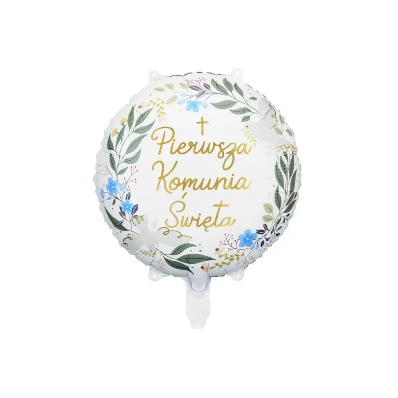 Balon foliowy ''Pierwsza Komunia Święta'', 45 cm