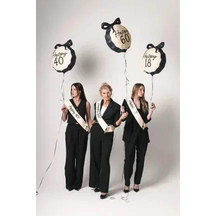 Balon foliowy pastylka Happy Osiemnastka ''18'' 47,5x45 cm