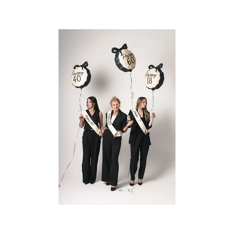 Balon foliowy pastylka Happy Osiemnastka ''18'' 47,5x45 cm