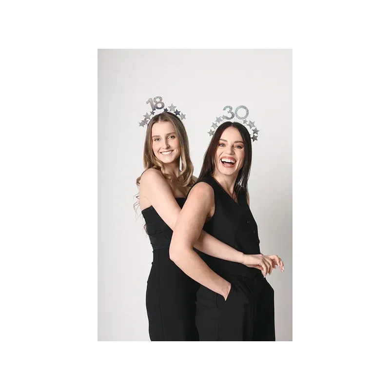 Opaska z gwiazdkami na trzydziestkę 30 srebrna Opaska z gwiazdkami na trzydziestkę 30 srebrna