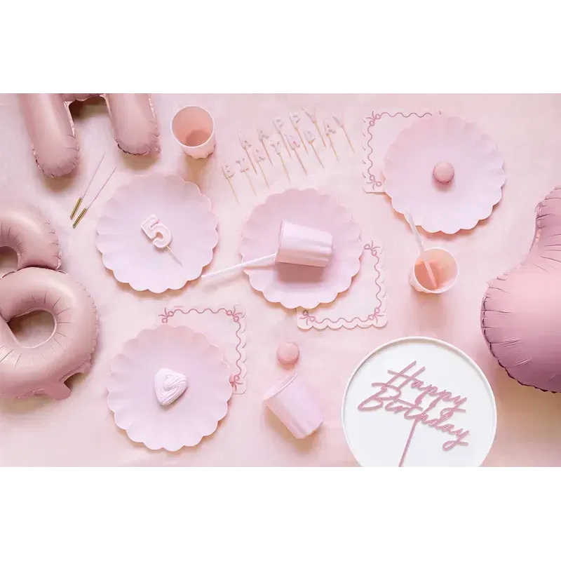 Słomki plastikowe 23 cm różowe 12szt. Słomki plastikowe 23 cm różowe 12szt.