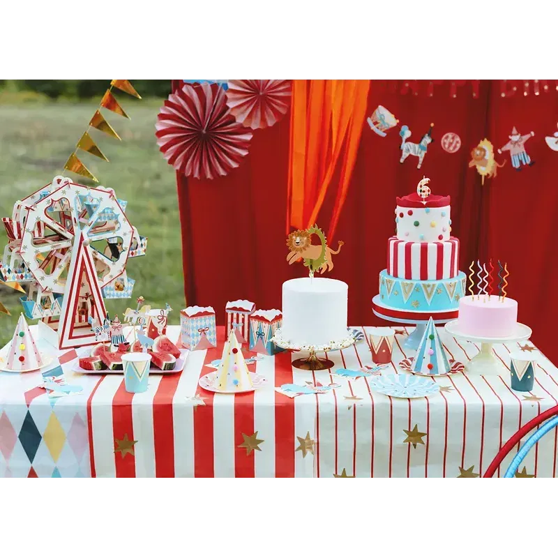 Dekoracje do muffinek Cyrk 9-11,5cm 6szt. Dekoracje do muffinek Cyrk 9-11,5cm 6szt.