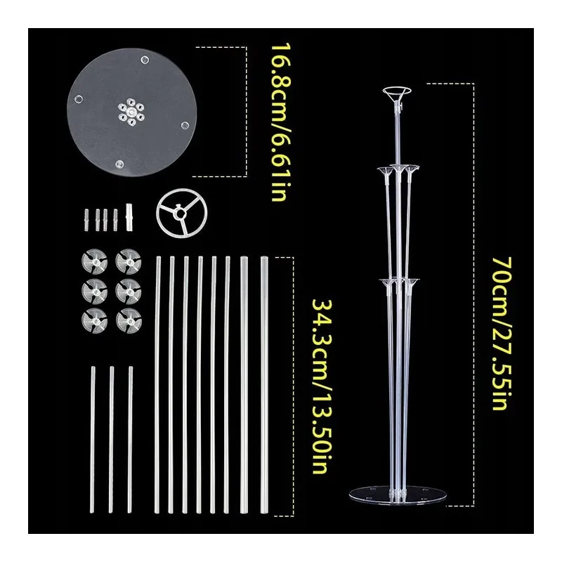 STOJAK NA BALONY Dekoracyjny Stelaż 70 cm