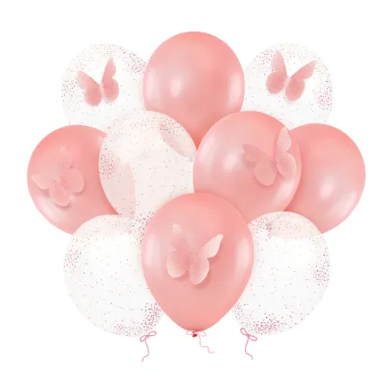 Balony czarne złote srebrne zestaw dekoracyjny 10cali 25cm 50szt.